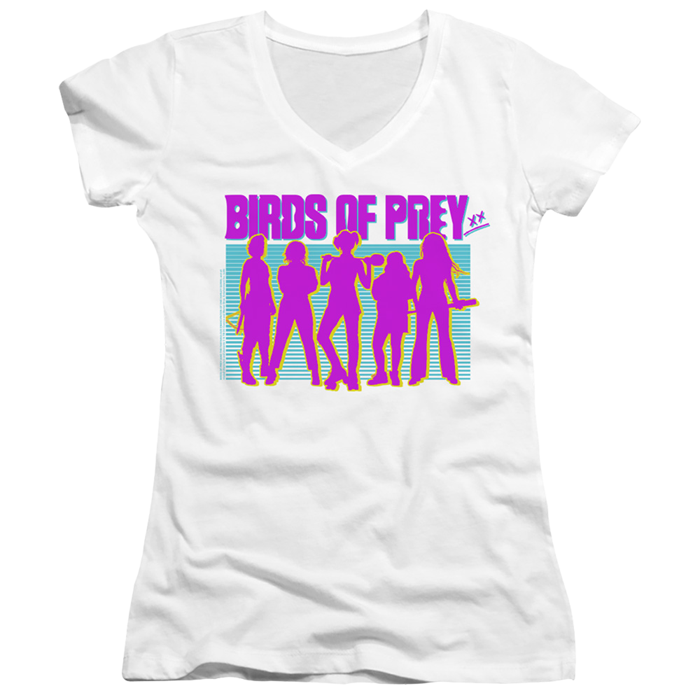 Birds of Prey Silhouettes - Juniors V-Neck T-Shirt Juniors V-Neck T-Shirt Birds of Prey