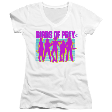 Birds of Prey Silhouettes - Juniors V-Neck T-Shirt Juniors V-Neck T-Shirt Birds of Prey