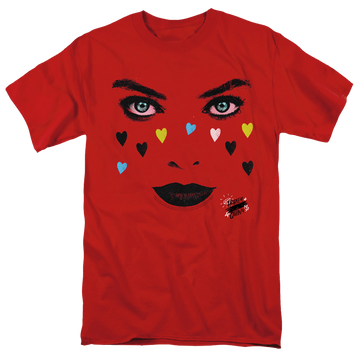 Red men's regular fit t-shirt with Birds of Prey Red Harley graphic