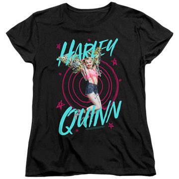 Black women's t-shirt with Birds of Prey On Target graphic