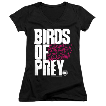 Birds of Prey Birds Of Prey Logo - Juniors V-Neck T-Shirt Juniors V-Neck T-Shirt Birds of Prey