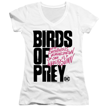 Birds of Prey Birds Of Prey Logo - Juniors V-Neck T-Shirt Juniors V-Neck T-Shirt Birds of Prey