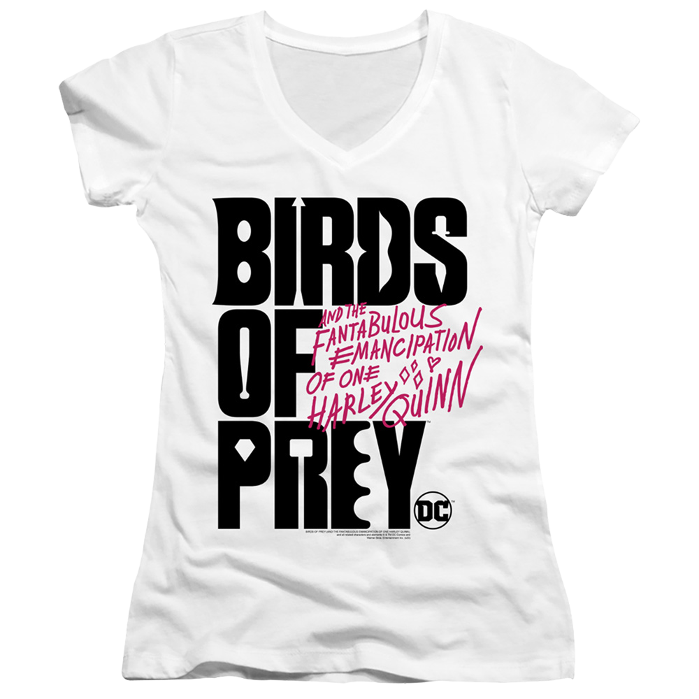 Birds of Prey Birds Of Prey Logo - Juniors V-Neck T-Shirt Juniors V-Neck T-Shirt Birds of Prey