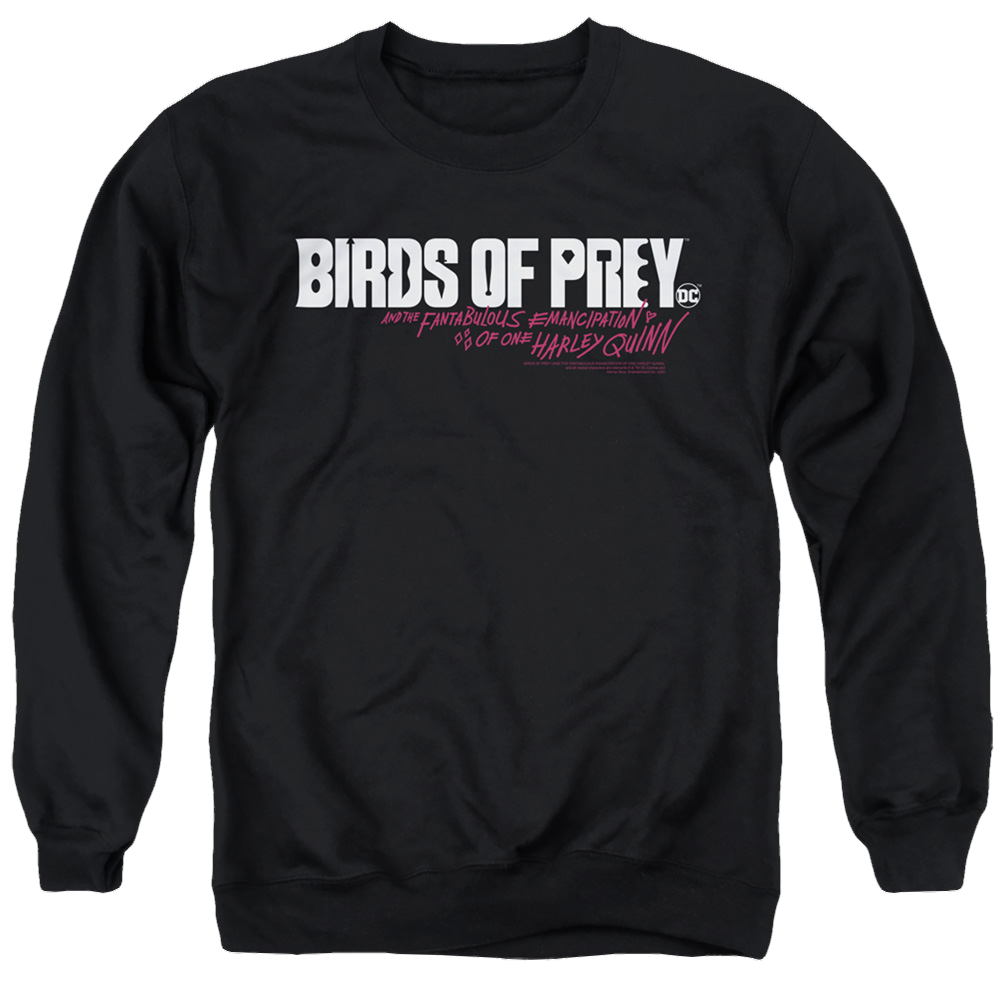 Birds of Prey Horizontal Logo - Men's Crewneck Sweatshirt Men's Crewneck Sweatshirt Birds of Prey
