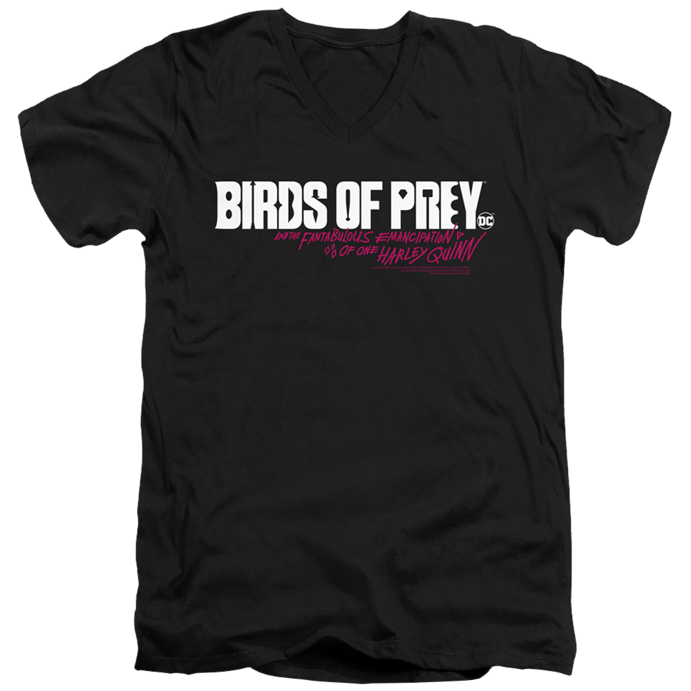 Birds of Prey Horizontal Logo - Men's V-Neck T-Shirt Men's V-Neck T-Shirt Birds of Prey