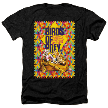 Charcoal men's heather t-shirt with Birds of Prey Couch graphic