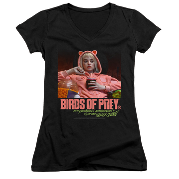 Birds of Prey Love Stinks - Juniors V-Neck T-Shirt Juniors V-Neck T-Shirt Birds of Prey