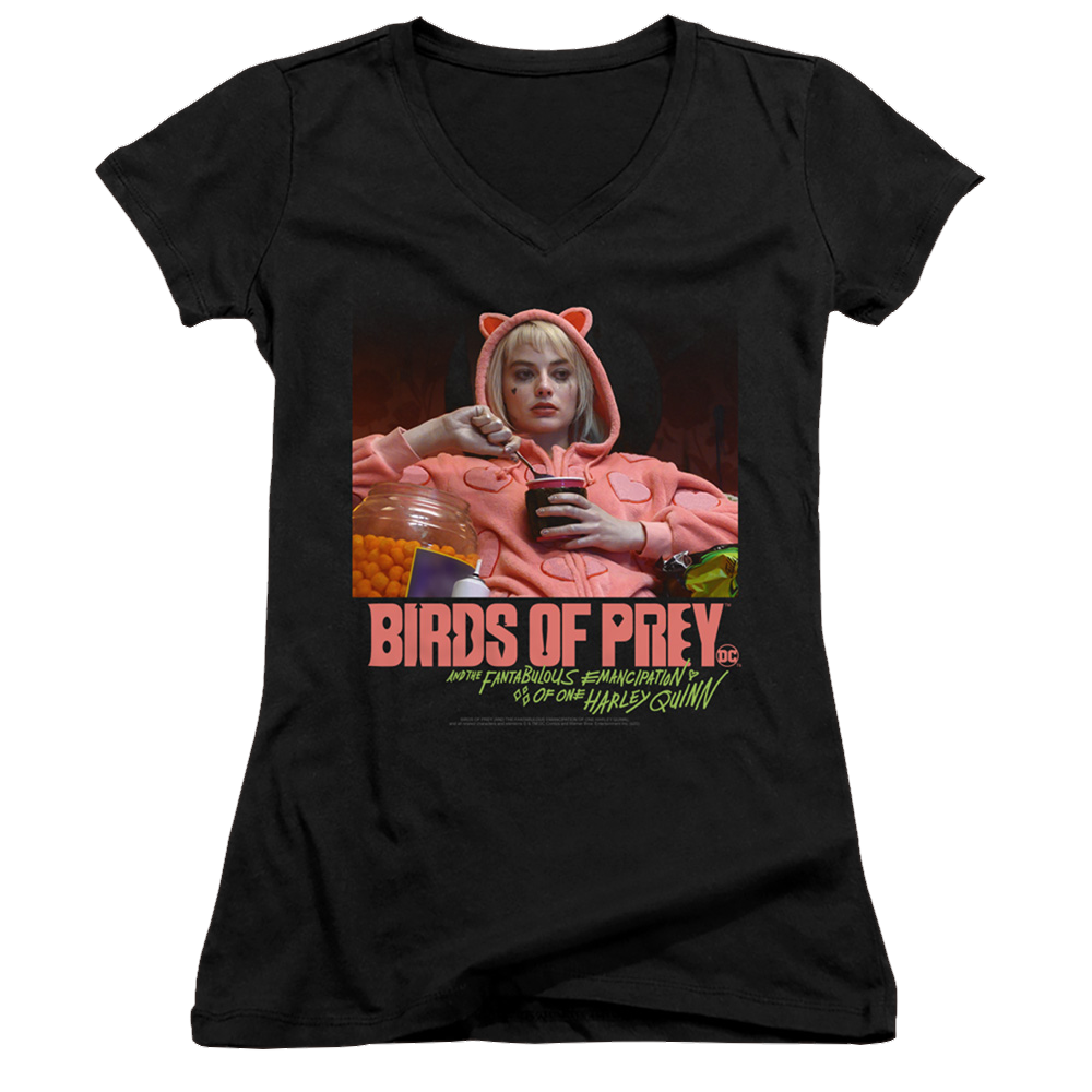 Birds of Prey Love Stinks - Juniors V-Neck T-Shirt Juniors V-Neck T-Shirt Birds of Prey