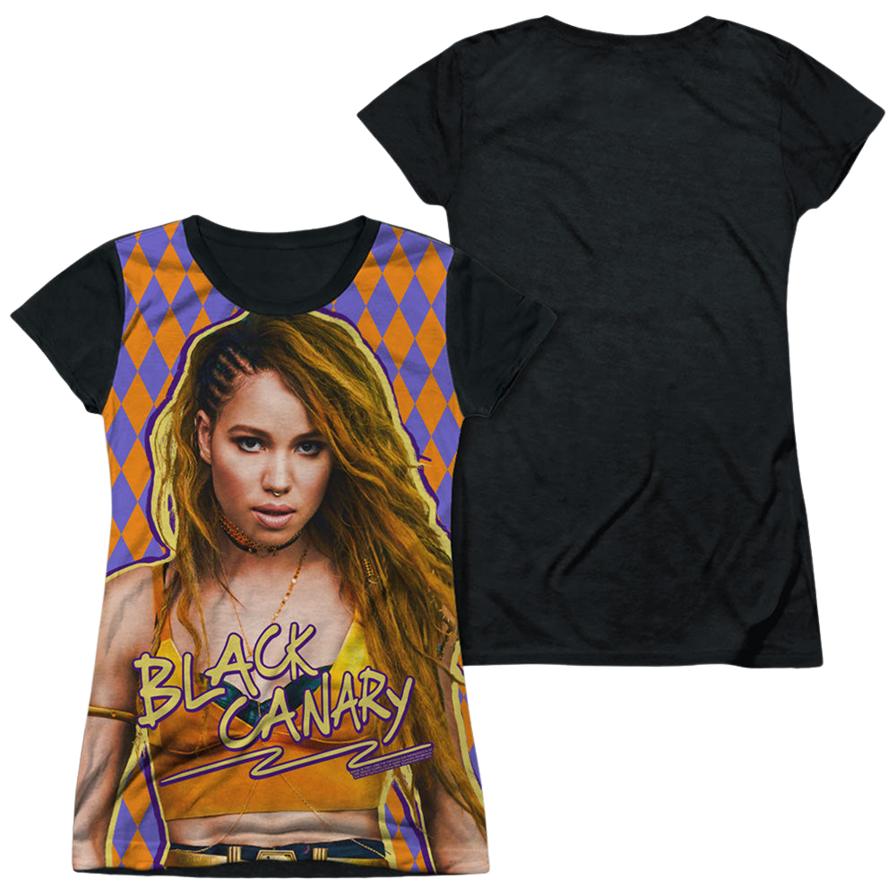 Birds of Prey Black Canary - Juniors Black Back T-Shirt Juniors Black Back T-Shirt Birds of Prey