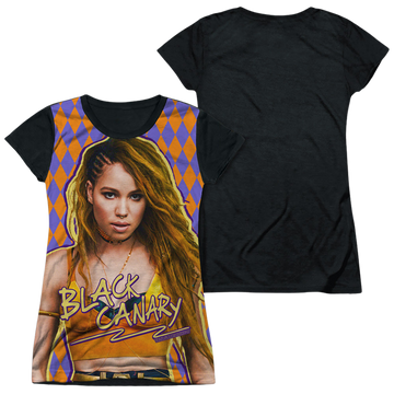Birds of Prey Black Canary juniors black back t-shirt