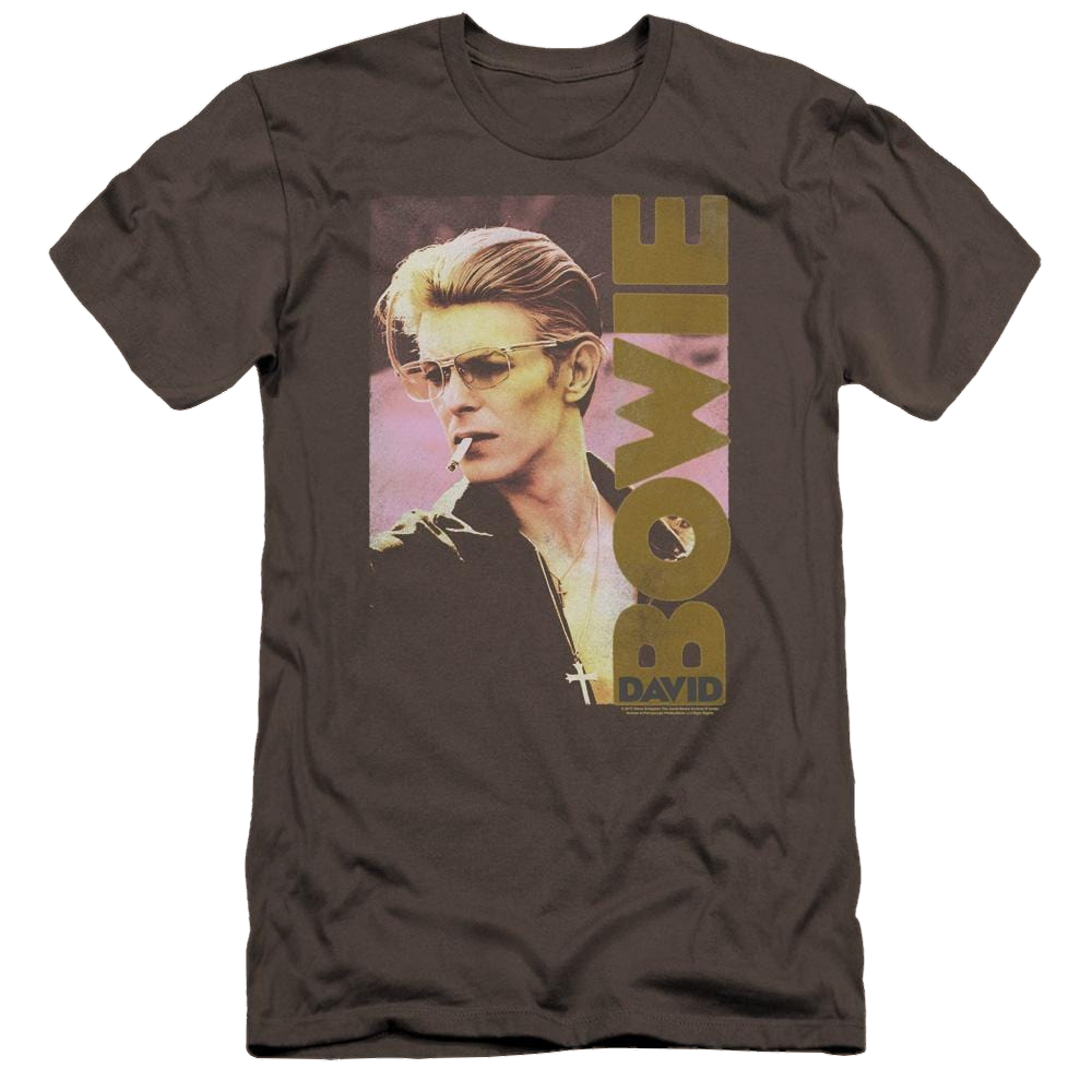 David Bowie Smokin - Men's Premium Slim Fit T-Shirt Men's Premium Slim Fit T-Shirt David Bowie