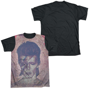 David Bowie Glam men's black back t-shirt