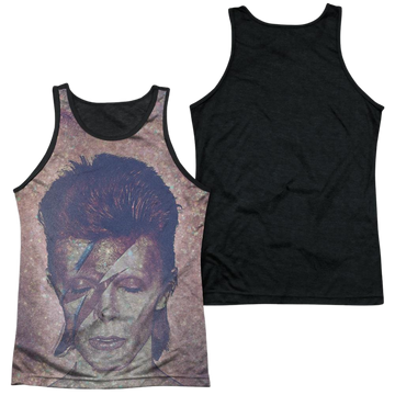 David Bowie Glam men's black back tank
