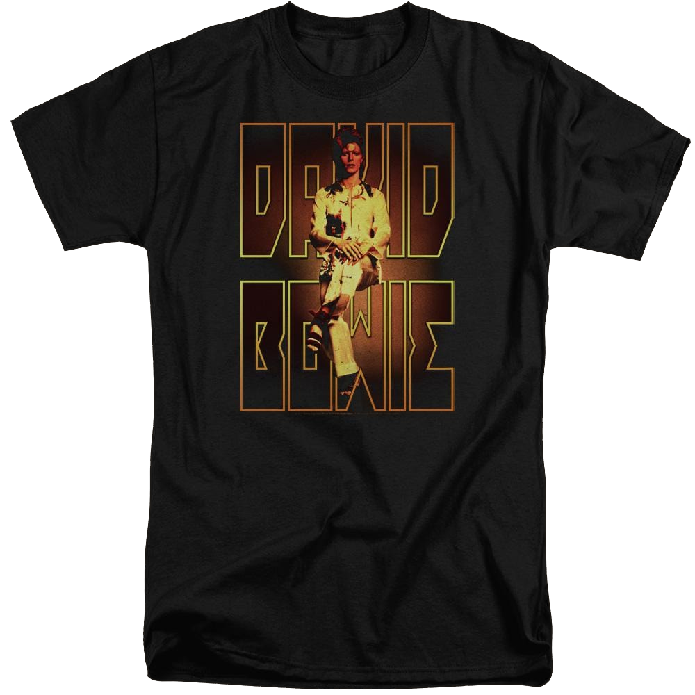 David Bowie Perched - Men's Tall Fit T-Shirt Men's Tall Fit T-Shirt David Bowie
