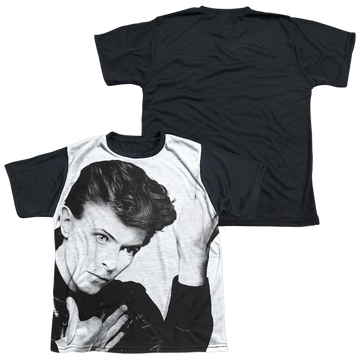 David Bowie Hero youth black back t-shirt for ages 8 to 12
