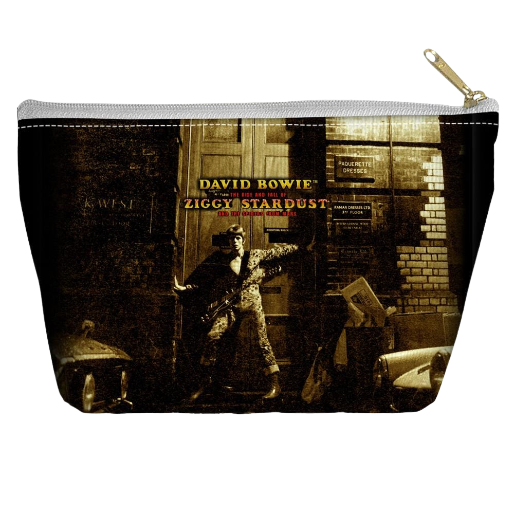 David Bowie Ziggy Stardust Alternate Art - Straight Bottom Accessory Pouch T Bottom Accessory Pouches David Bowie