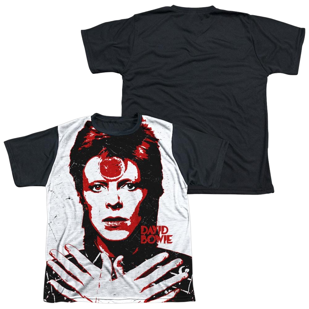 David Bowie Piercing Gaze - Youth Black Back T-Shirt (Ages 8-12) Youth Black Back T-Shirt (Ages 8-12) David Bowie