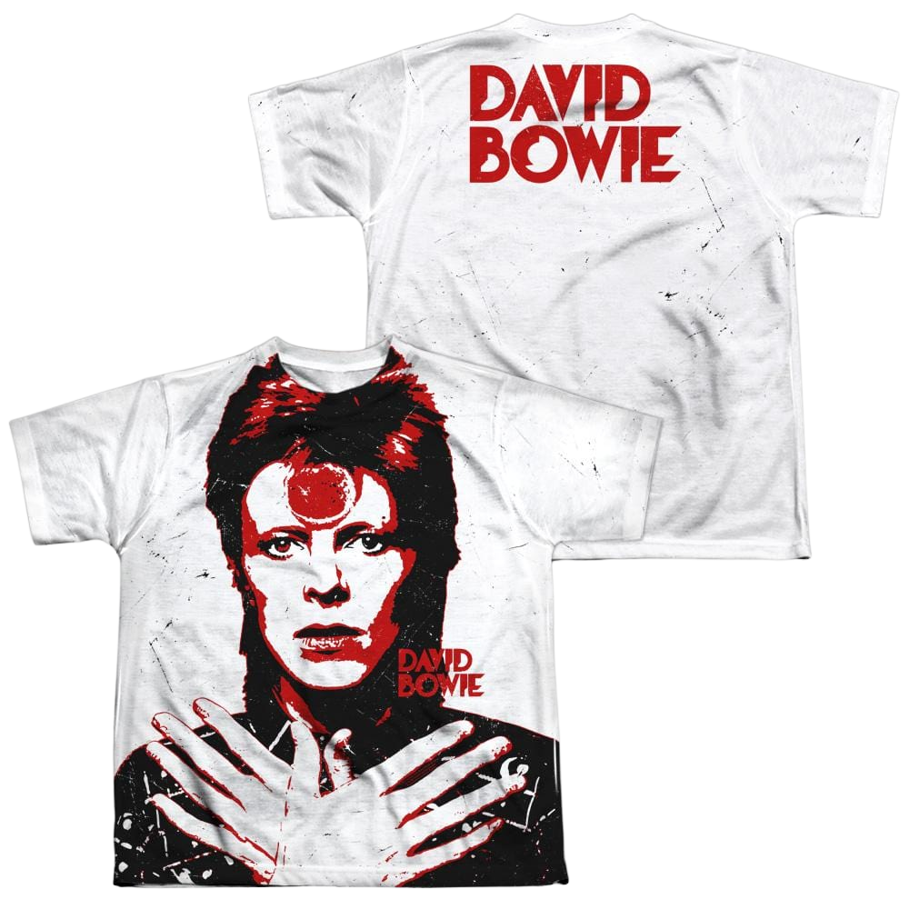 David Bowie Piercing Gaze - Youth All-Over Print T-Shirt (Ages 8-12) Youth All-Over Print T-Shirt (Ages 8-12) David Bowie