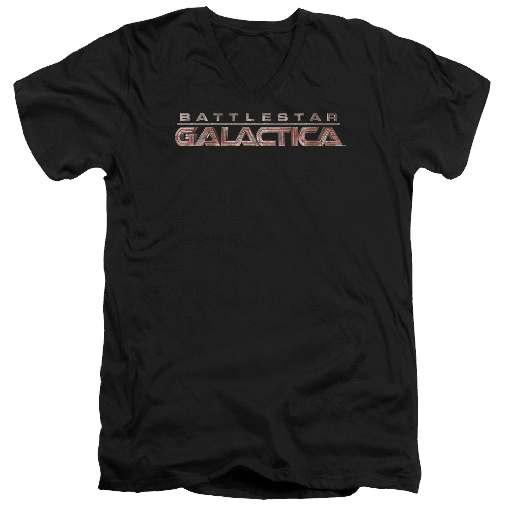 Battlestar Galactica Logo - Men's V-Neck T-Shirt Men's V-Neck T-Shirt Battlestar Galactica
