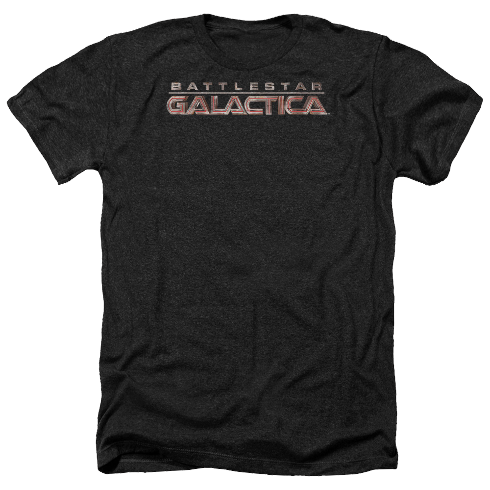 Battlestar Galactica Logo - Men's Heather T-Shirt Men's Heather T-Shirt Battlestar Galactica