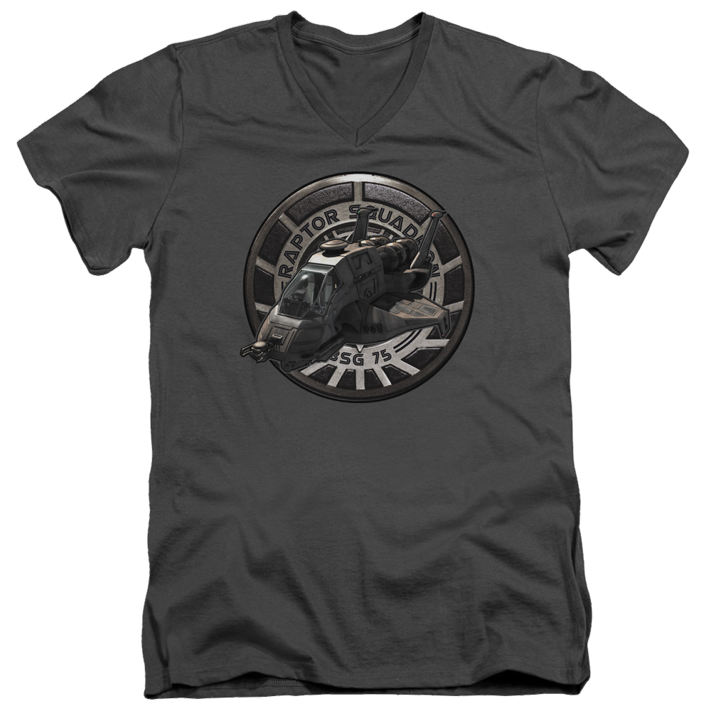 Battlestar Galactica Raptor Squadron - Men's V-Neck T-Shirt Men's V-Neck T-Shirt Battlestar Galactica