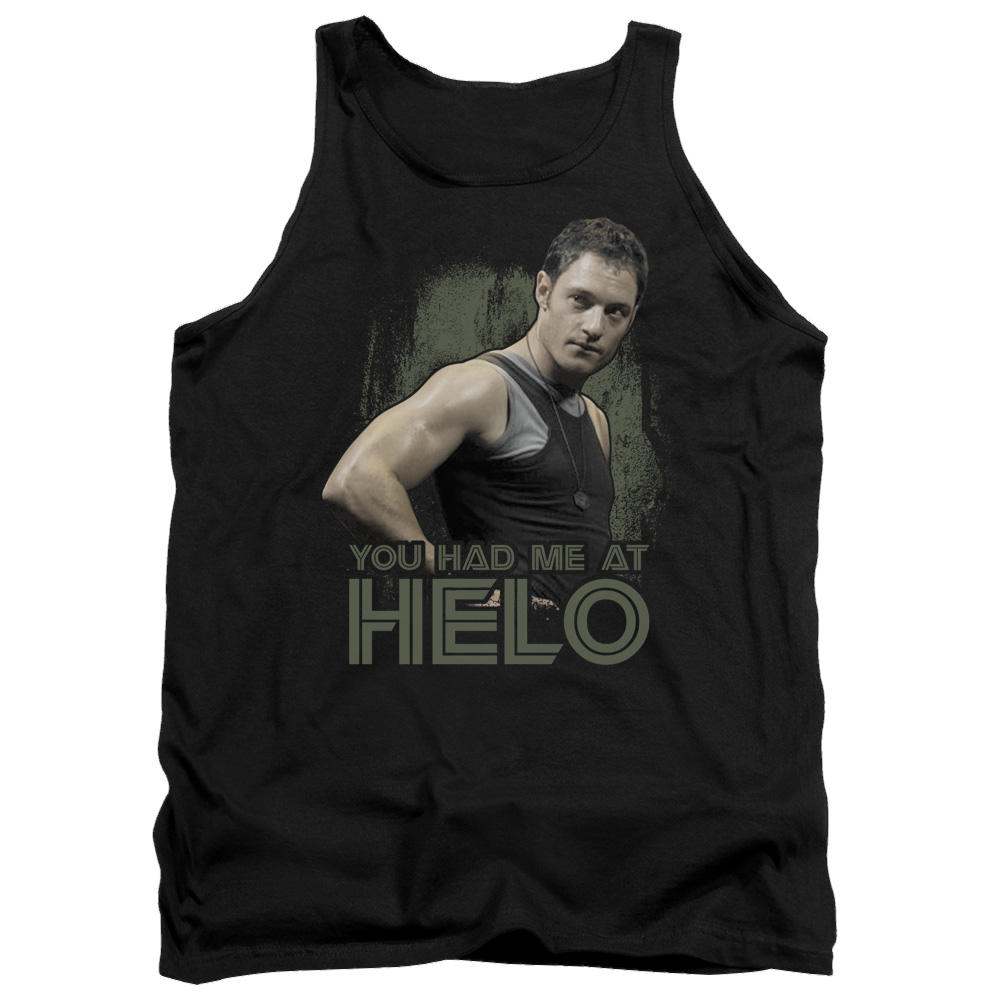Battlestar Galactica Had Me At Helo Men's Tank Men's Tank Battlestar Galactica