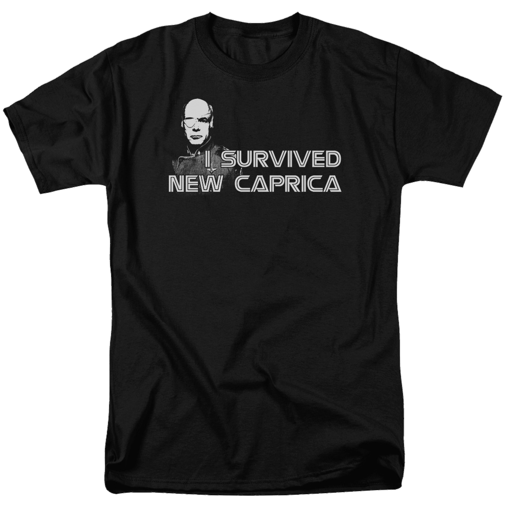 Battlestar Galactica I Survived New Caprica - Men's Regular Fit T-Shirt Men's Regular Fit T-Shirt Battlestar Galactica