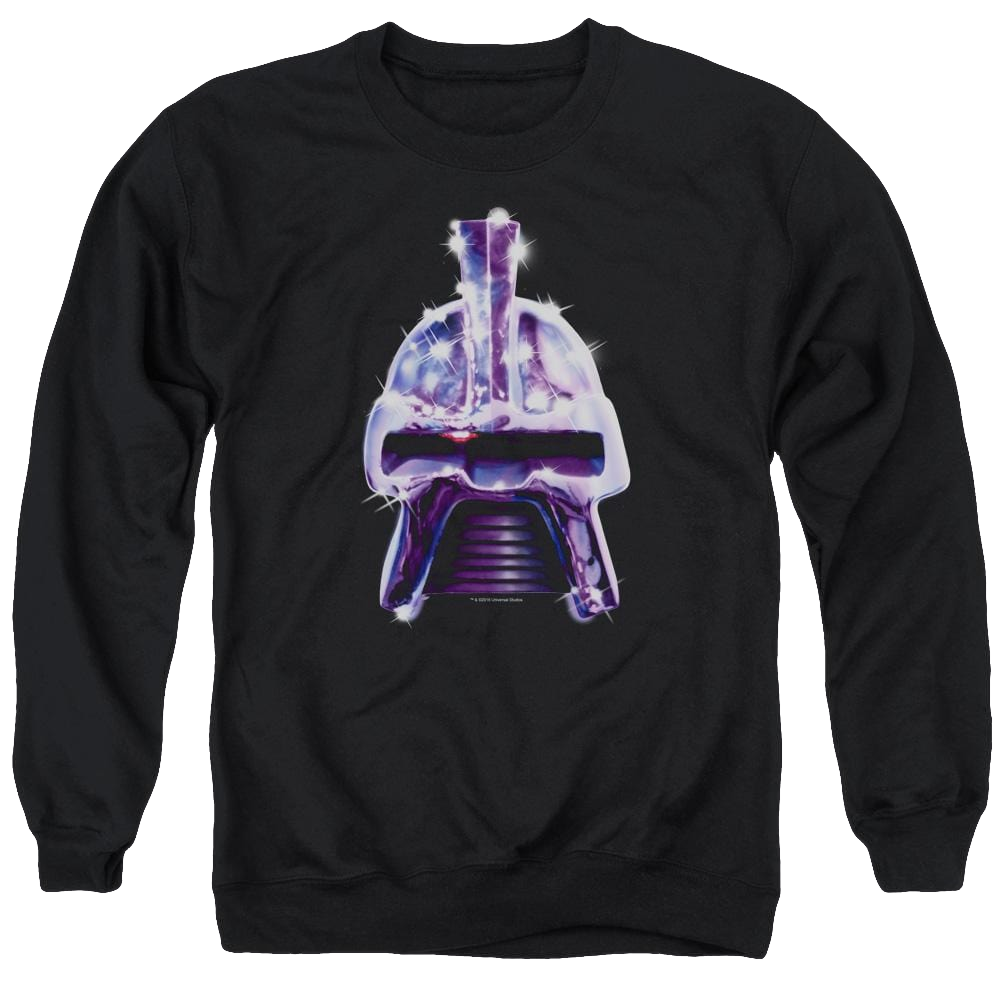 Battlestar Galactica Retro Cylon Head - Men's Crewneck Sweatshirt Men's Crewneck Sweatshirt Battlestar Galactica