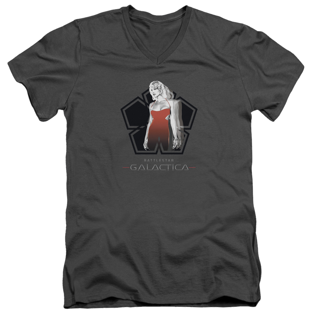 Battlestar Galactica Cylon Tech - Men's V-Neck T-Shirt Men's V-Neck T-Shirt Battlestar Galactica