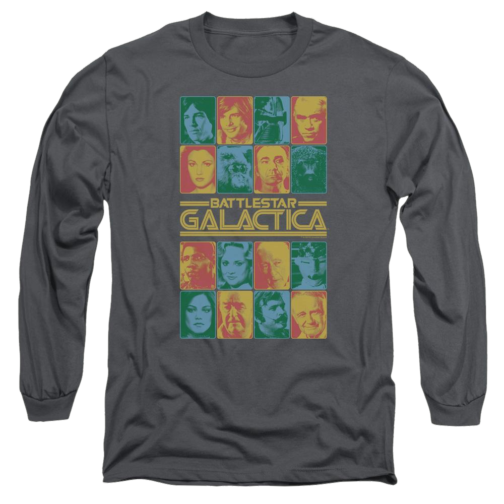 Battlestar Galactica 35th Anniversary Cast - Men's Long Sleeve T-Shirt Men's Long Sleeve T-Shirt Battlestar Galactica