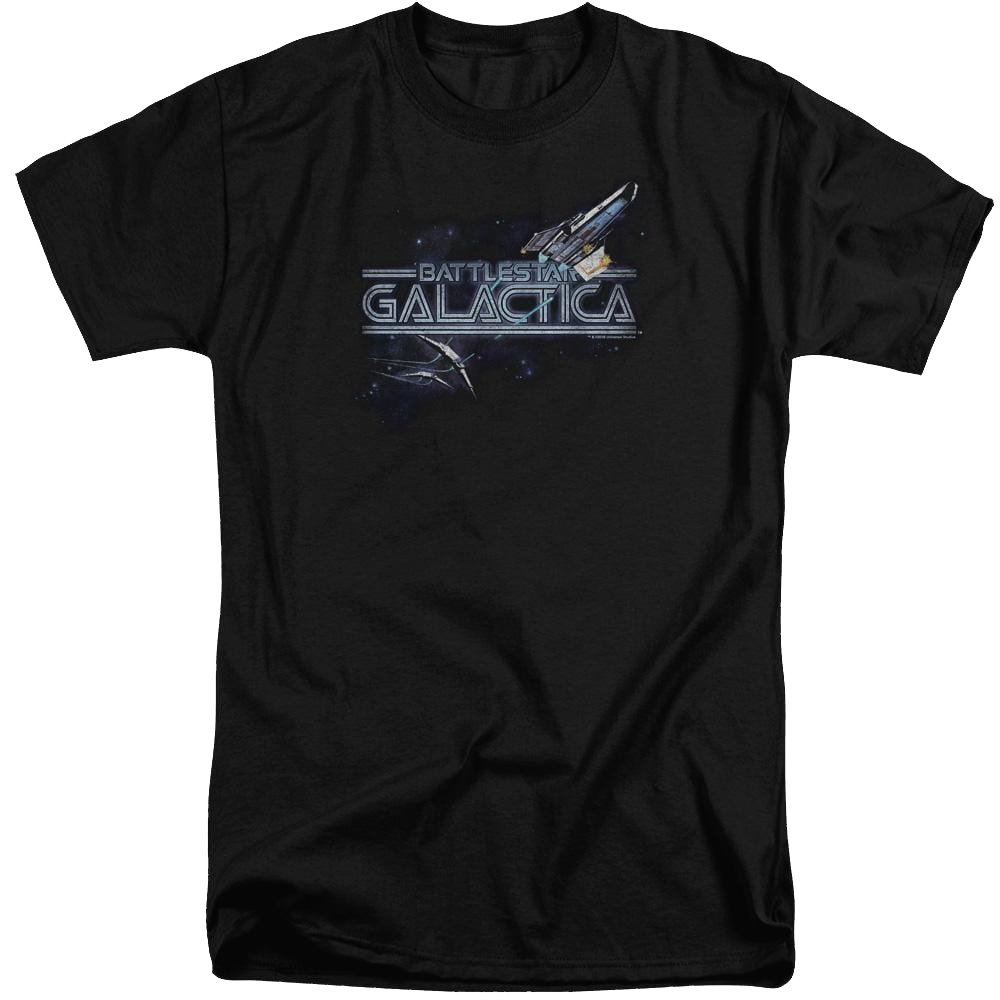 Battlestar Galactica Cylon Persuit - Men's Tall Fit T-Shirt Men's Tall Fit T-Shirt Battlestar Galactica