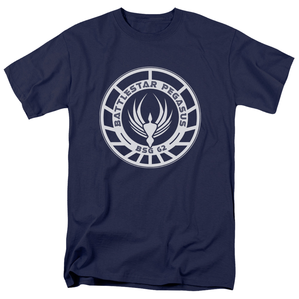 Battlestar Galactica Pegasus Badge - Men's Regular Fit T-Shirt Men's Regular Fit T-Shirt Battlestar Galactica