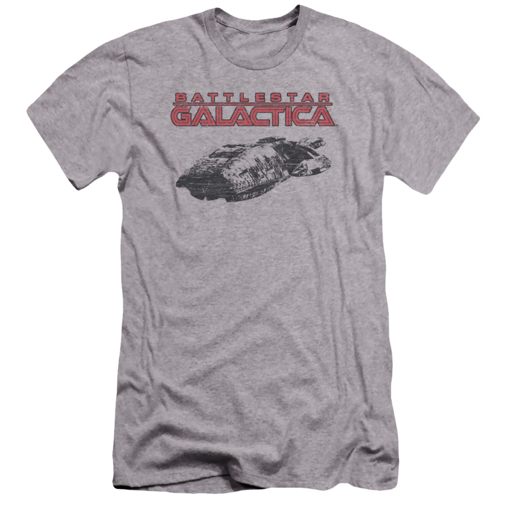 Battlestar Galactica Ship Logo - Men's Premium Slim Fit T-Shirt Men's Premium Slim Fit T-Shirt Battlestar Galactica