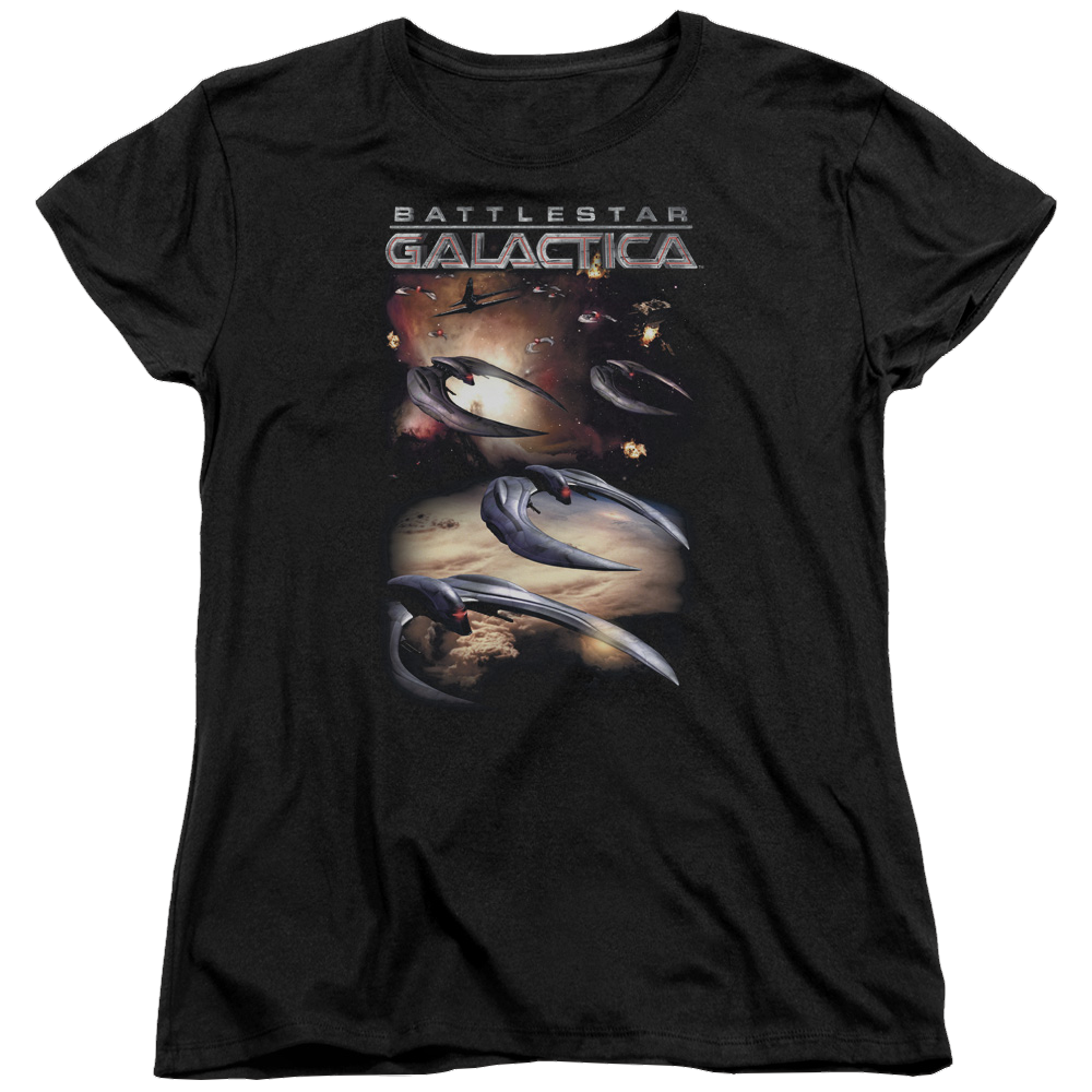 Battlestar Galactica When Cylons Attack - Women's T-Shirt Women's T-Shirt Battlestar Galactica