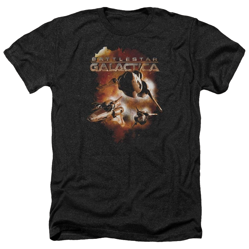 Battlestar Galactica Vipers Stretch - Men's Heather T-Shirt Men's Heather T-Shirt Battlestar Galactica
