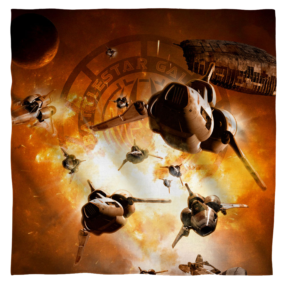 Bsg (new) - Dog Fight - Bandana Bandanas Battlestar Galactica