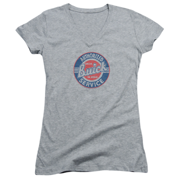 Buick Authorized Service - Juniors V-Neck T-Shirt Juniors V-Neck T-Shirt Buick