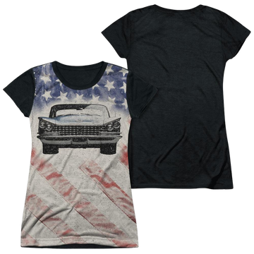 Buick 1959 Electra Flag - Juniors Black Back T-Shirt Juniors Black Back T-Shirt Buick