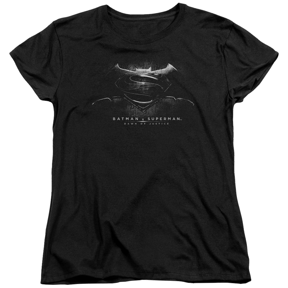 Batman v Superman Bw Logo - Women's T-Shirt Women's T-Shirt Batman