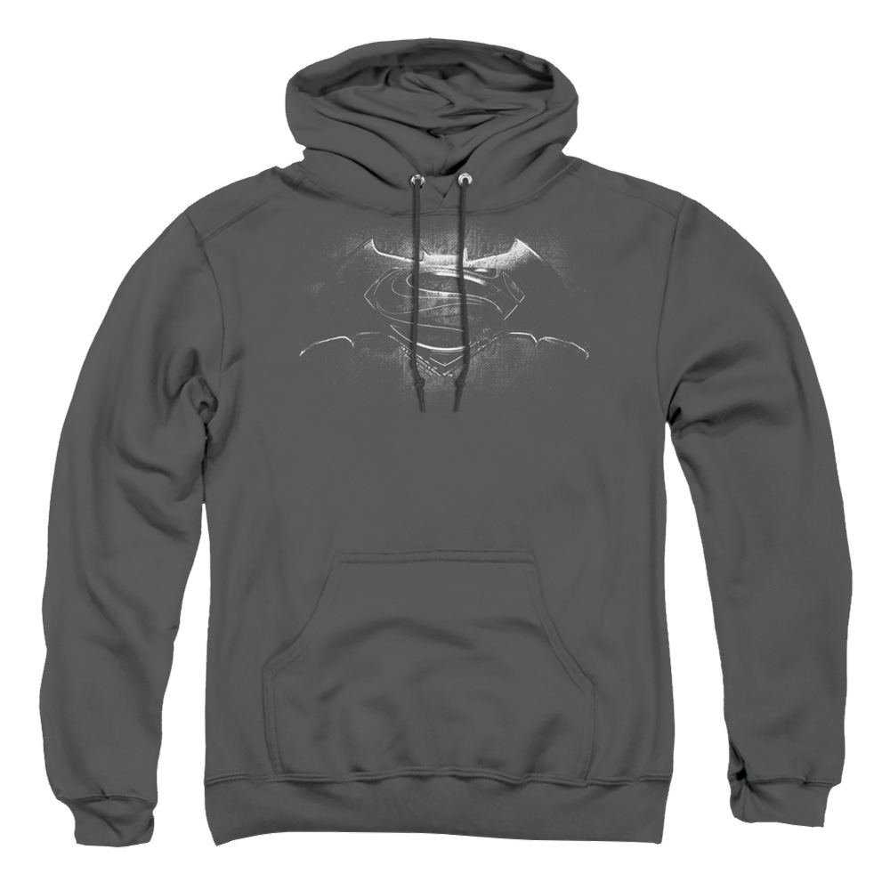 Batman v Superman Bw Logo - Pullover Hoodie Pullover Hoodie Batman