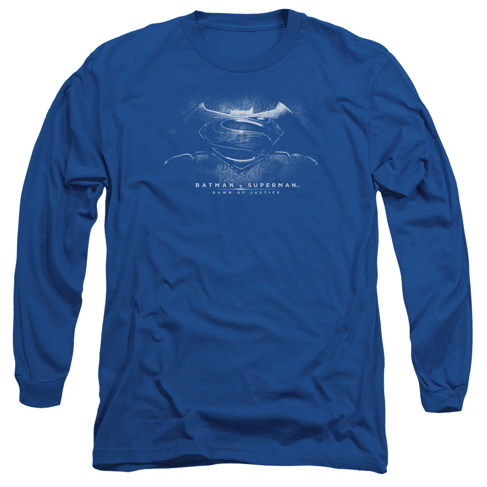 Batman v Superman Bw Logo - Men's Long Sleeve T-Shirt Men's Long Sleeve T-Shirt Batman