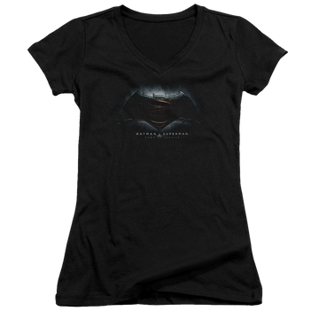 Batman v Superman Logo - Juniors V-Neck T-Shirt Juniors V-Neck T-Shirt Batman