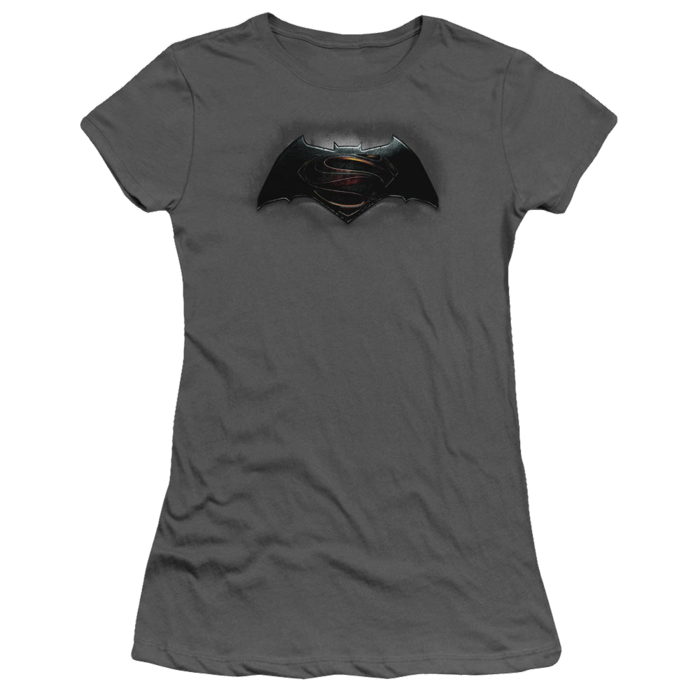 Batman v Superman Logo - Juniors T-Shirt Juniors T-Shirt Batman
