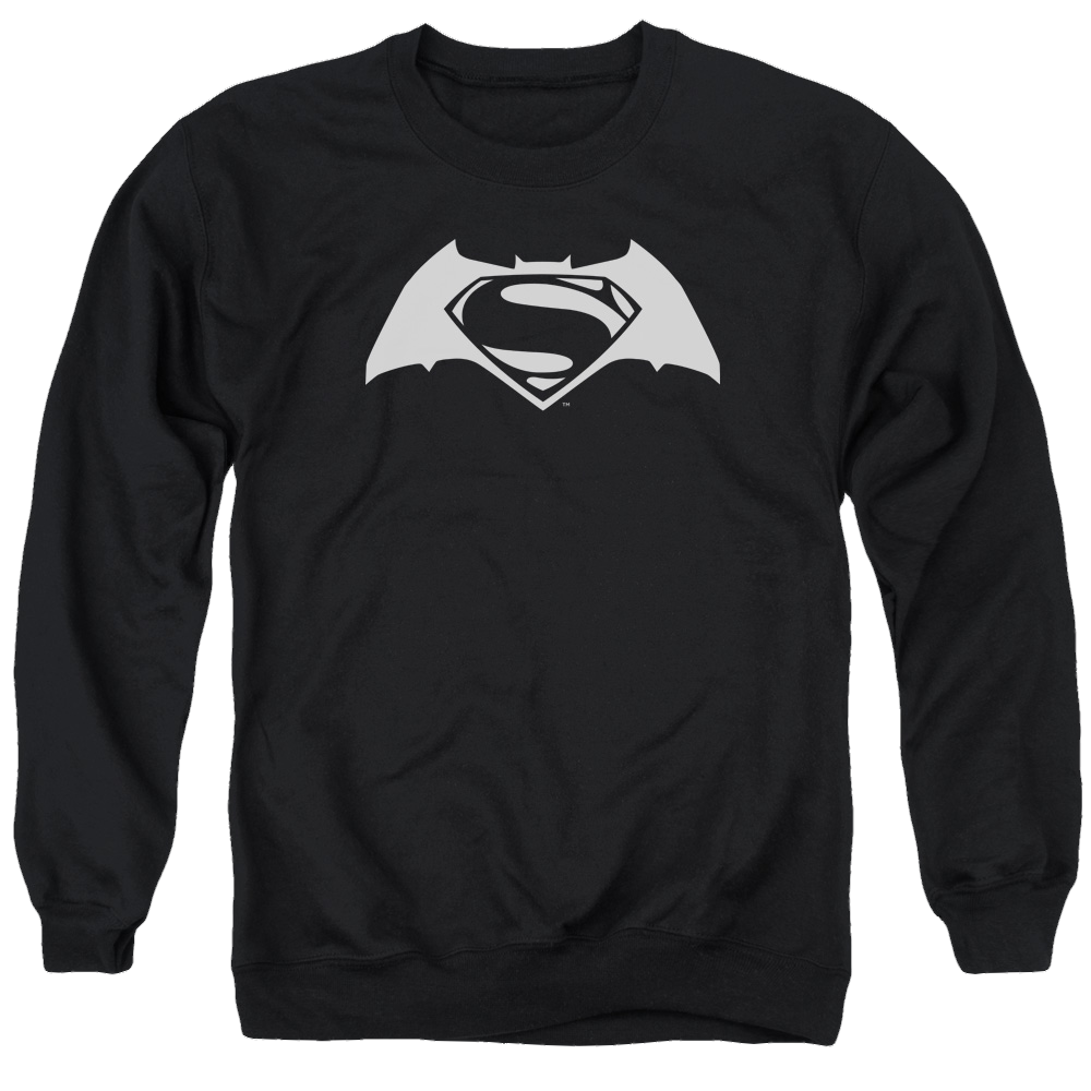 Batman v Superman Simple Logo - Men's Crewneck Sweatshirt Men's Crewneck Sweatshirt Batman