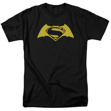 Black men's regular fit t-shirt with Batman v Superman Simple Logo graphic