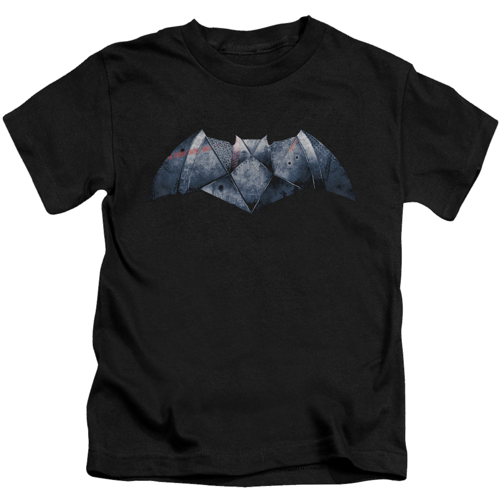 Batman v Superman Plated Bat Logo - Kid's T-Shirt Kid's T-Shirt (Ages 4-7) Batman