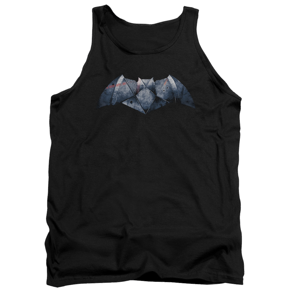 Batman v Superman Plated Bat Logo - Men's Tank Top Men's Tank Batman