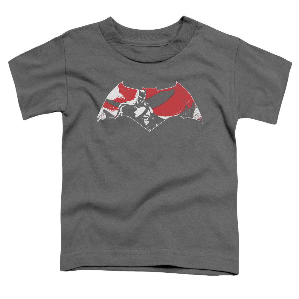 Batman v Superman Armor Splatter Logo - Kid's T-Shirt Kid's T-Shirt (Ages 4-7) Batman