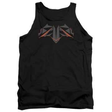 Black men's tank with Batman v Superman Tech Bat Logo graphic
