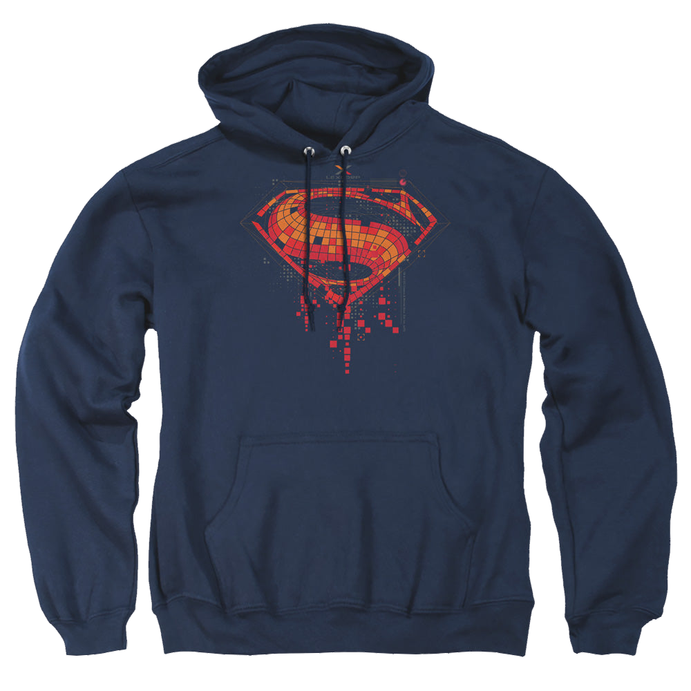 Batman v Superman Tech Super Logo - Pullover Hoodie Pullover Hoodie Batman